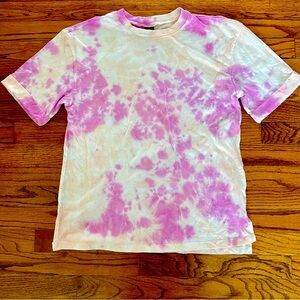 Target Wild Fable Magenta Peach Tie Dye T-Shirt Women’s Size Medium